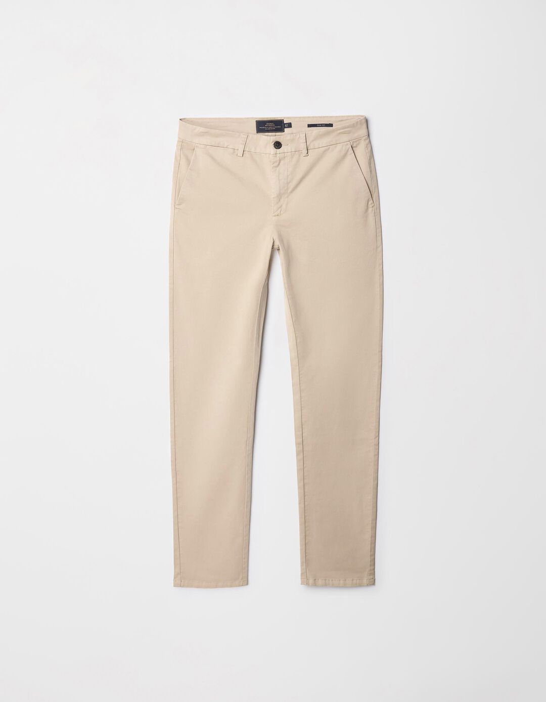 Calças Chino Slim, Homem, Bege