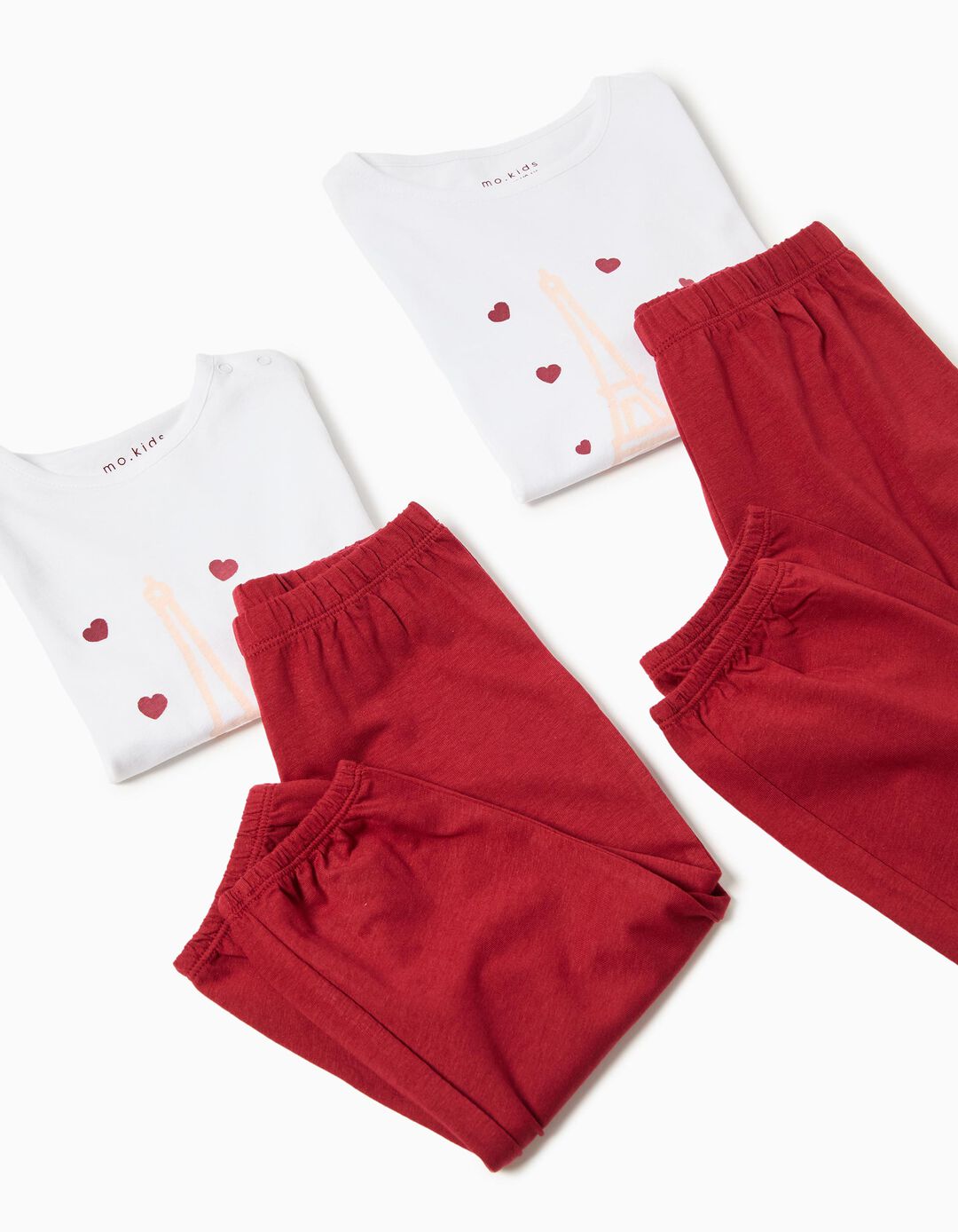 Pijama Jersey, Menina, Branco