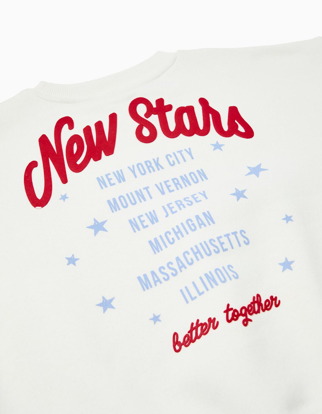 Sweatshirt de Felpa, Menina, Branco