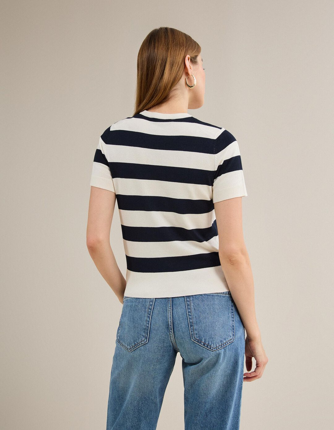 Camisola de Malha, Mulher,Cru