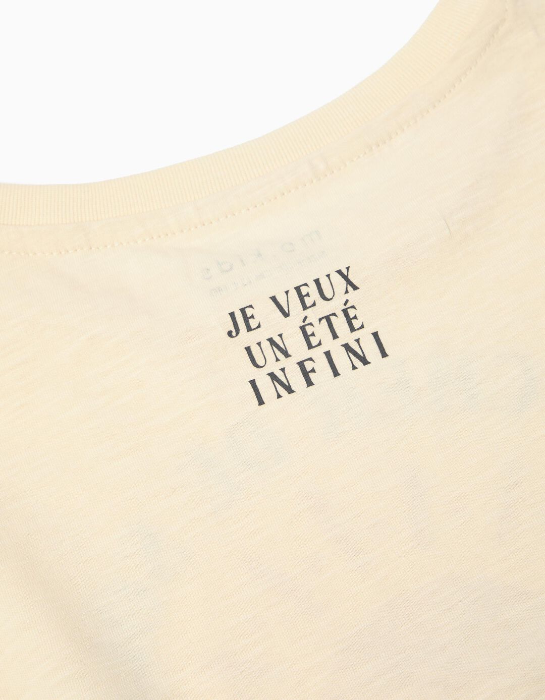 T-shirt sem Mangas, Menina, Bege Claro 