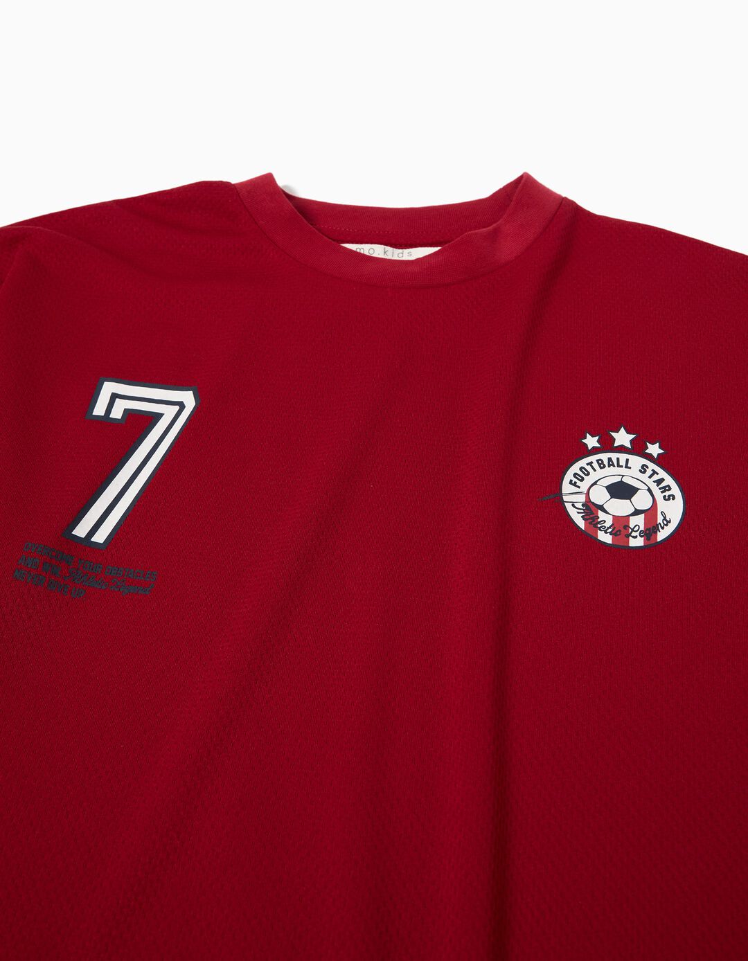 T-shirt Loose, Menino, Vermelho Escuro