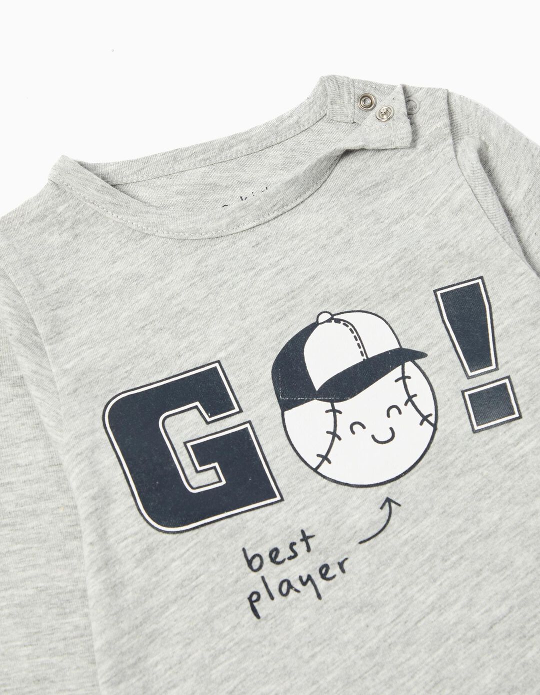 Pijama Jersey, Menino, Cinzento Claro