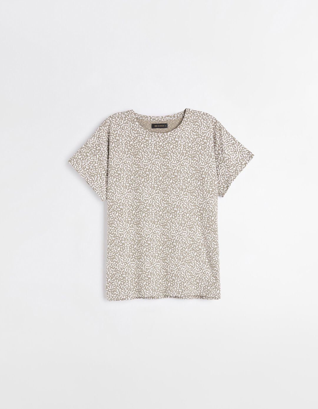 T-shirt Estampado, Mulher, Verde Escuro