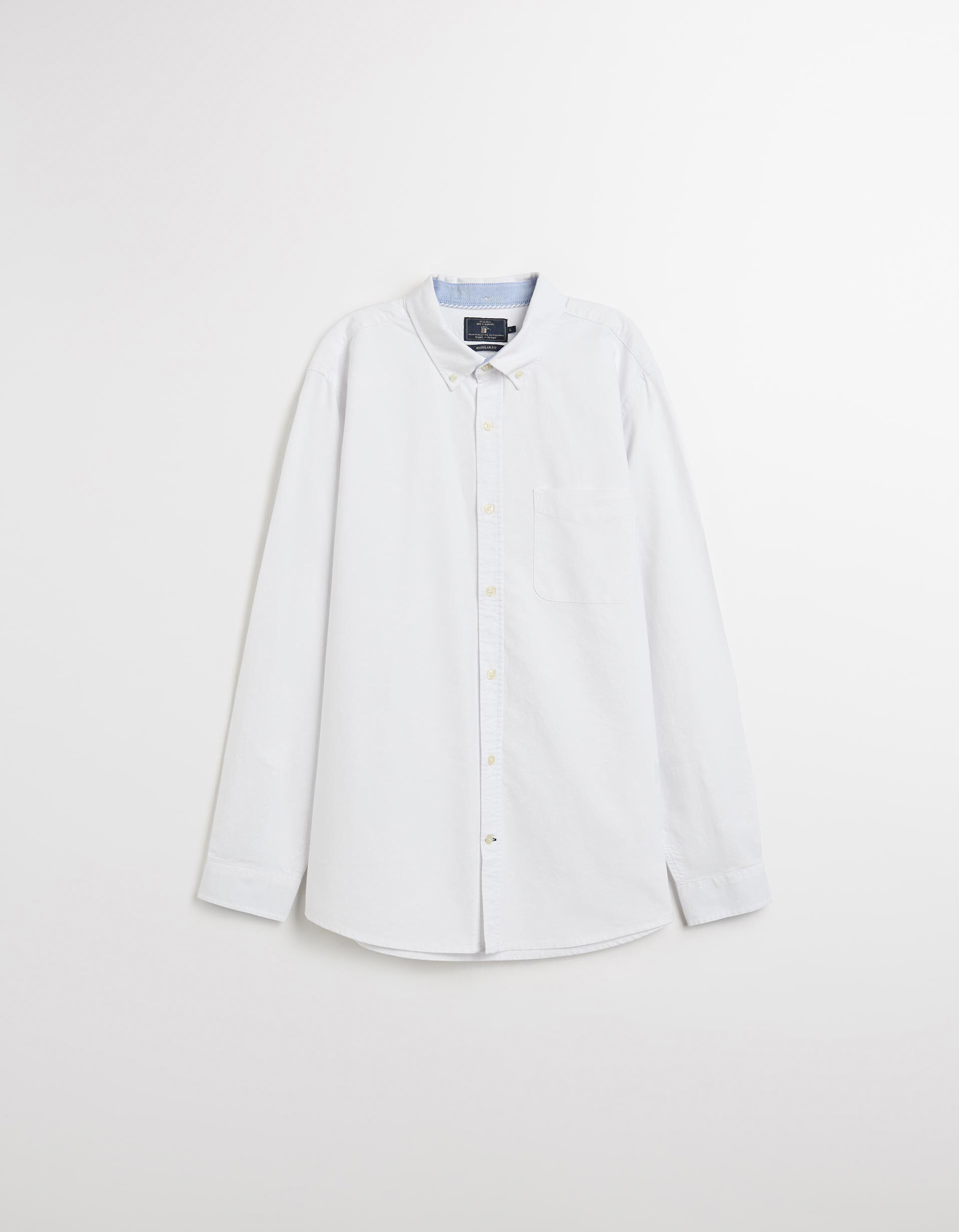 Comprar Online Camisa de Manga Comprida Oxford, Homem, Branco