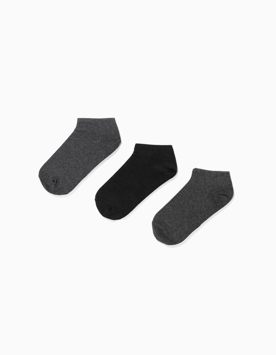 Comprar Online 3 Meias Pelo Tornozelo, Homem, Multicor