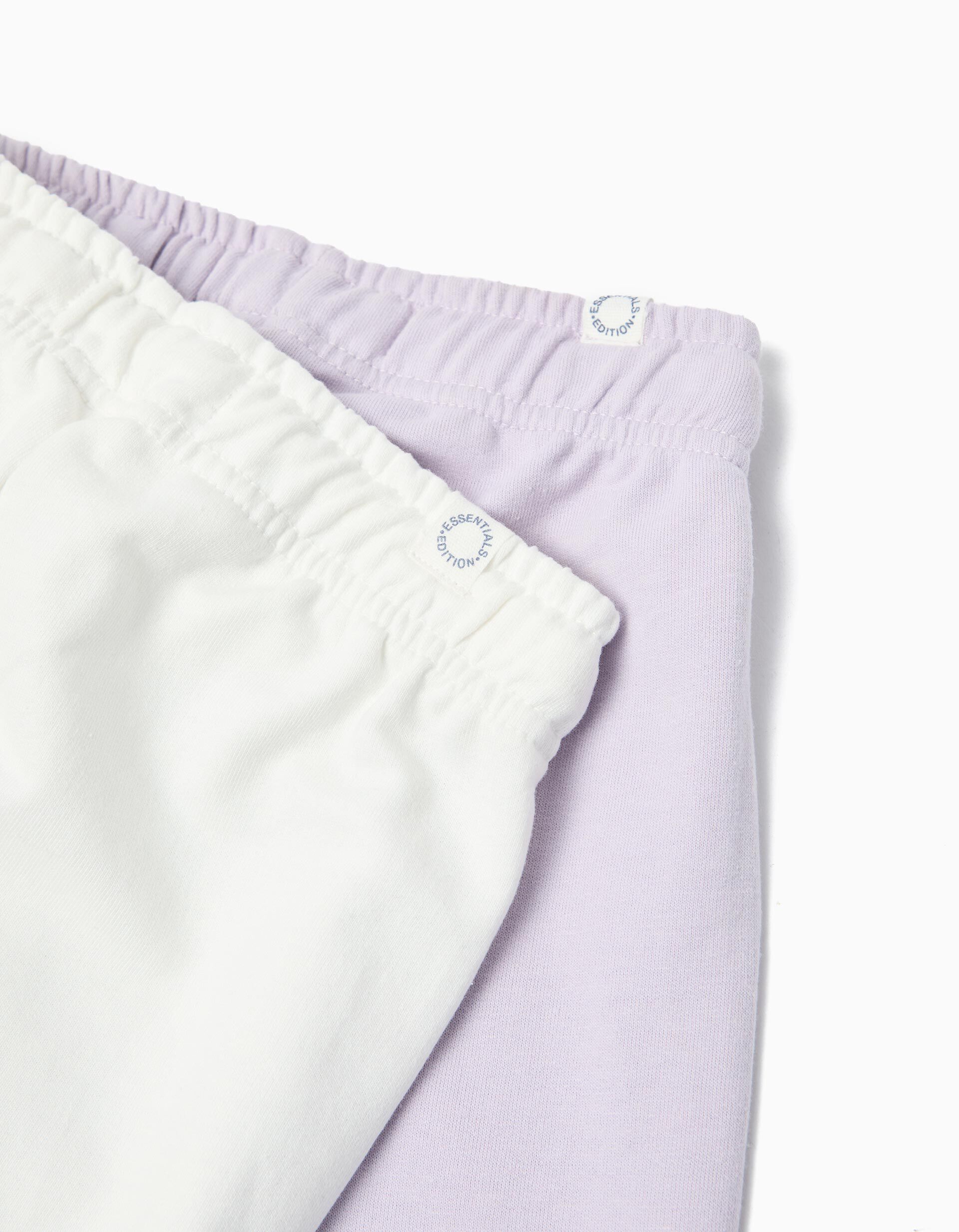 Comprar Online Pack 2 Joggers de Felpa, Menina, Roxo Claro