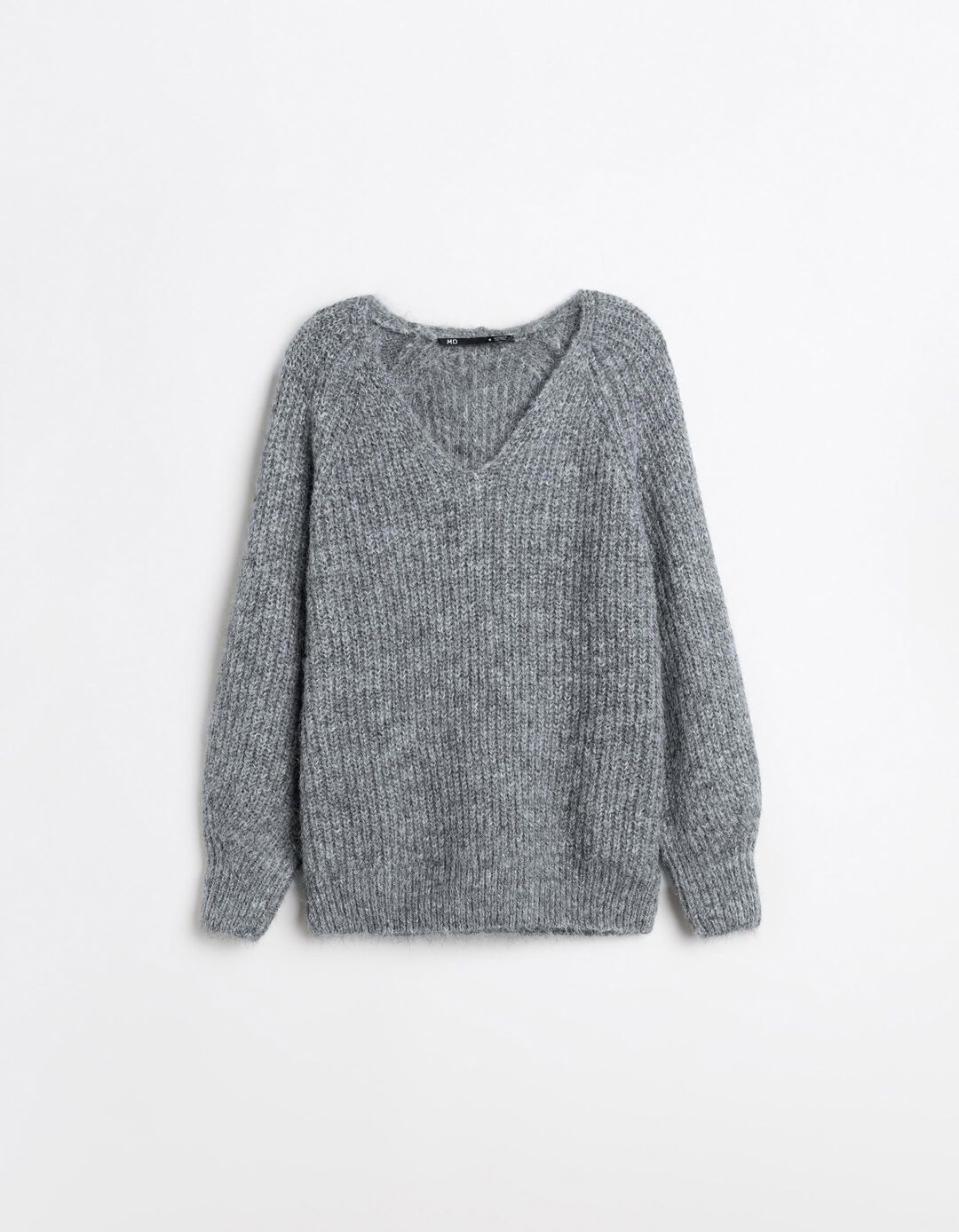 Camisola com L&atilde;, Mulher, Cinzento Escuro