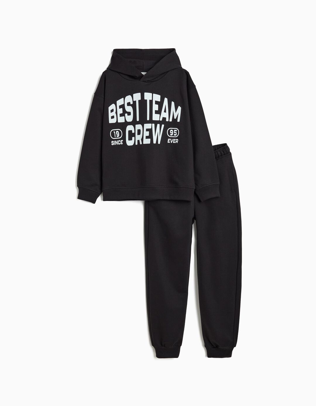 Conjunto de Jogging, Menino, Preto