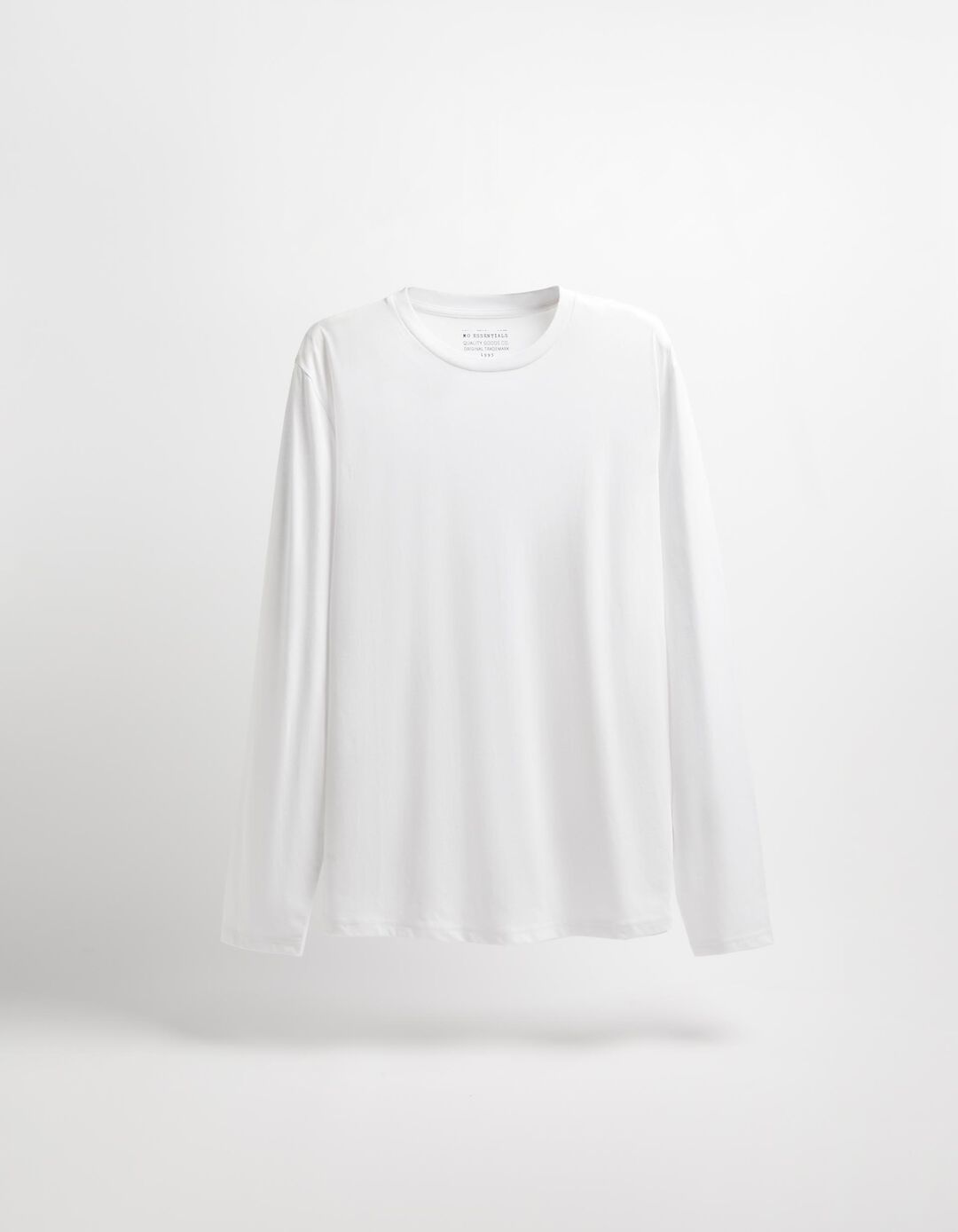 T-shirt de Manga Comprida, Homem, Branco