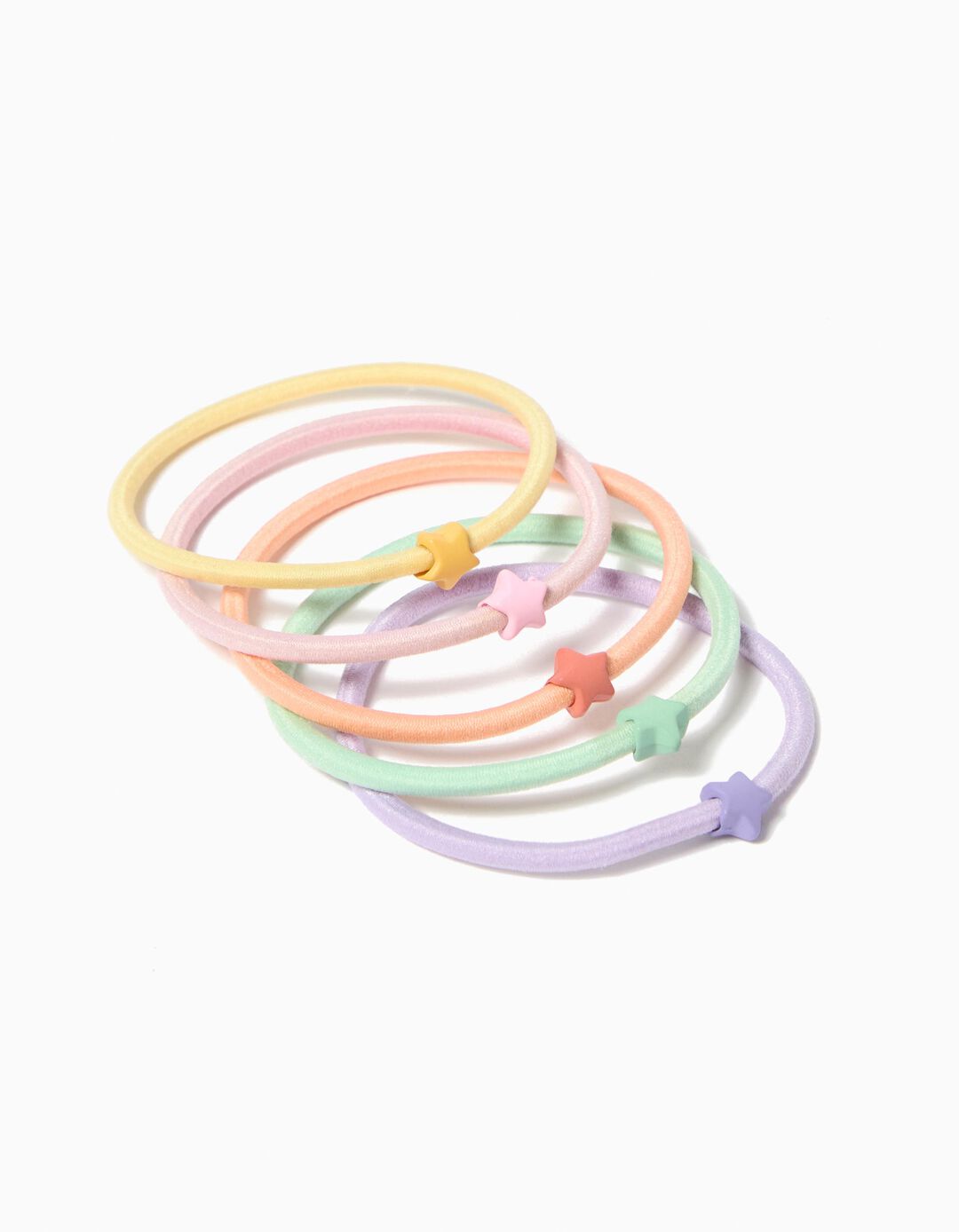 Pack 5 Elásticos de Cabelo, Menina, Multicor