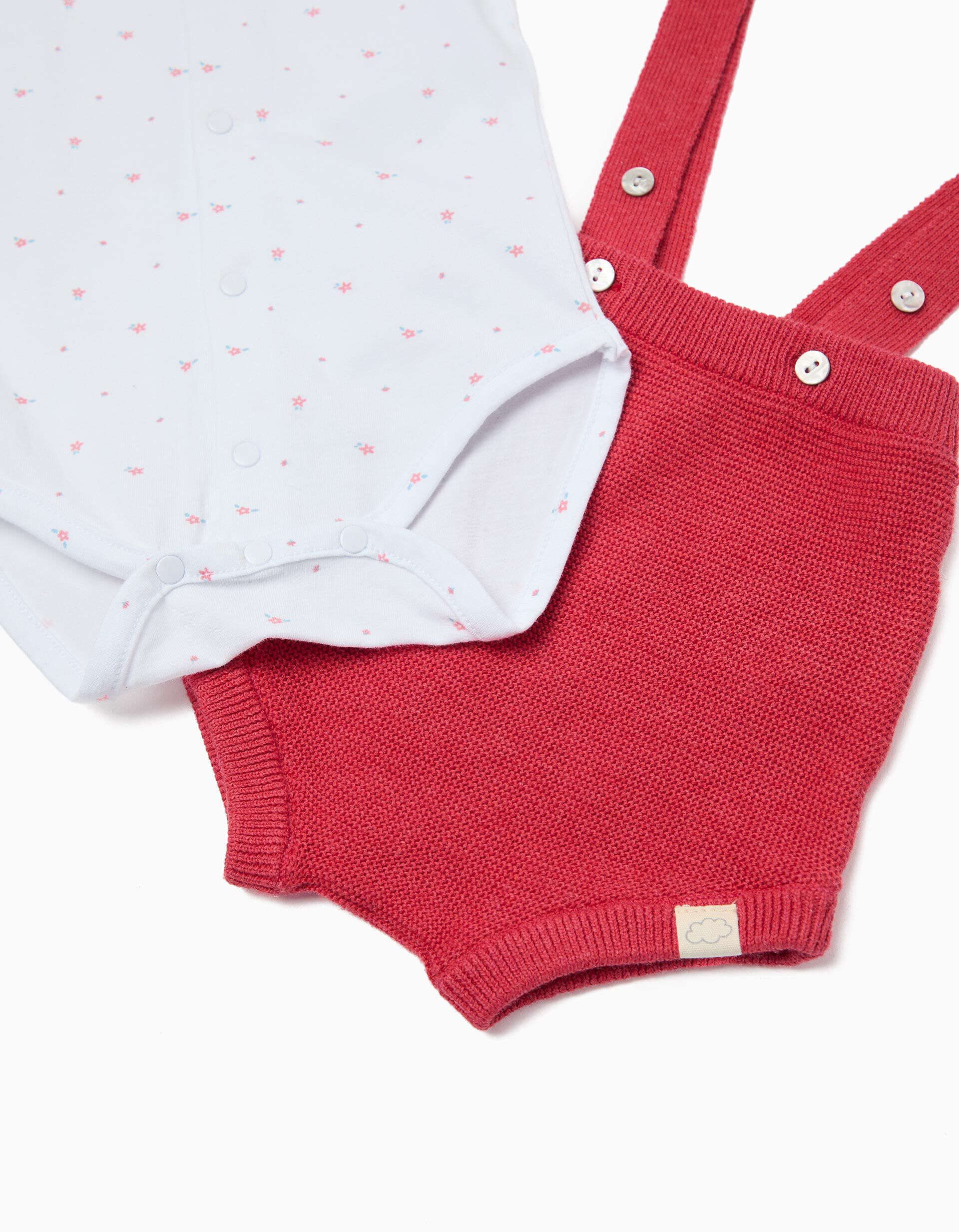 Comprar Online Conjunto Body e Macac&atilde;o, Rec&eacute;m-Nascido, Vermelho
