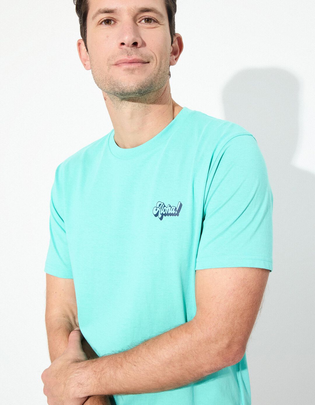 T-shirt Jersey, Homem, Azul Claro 