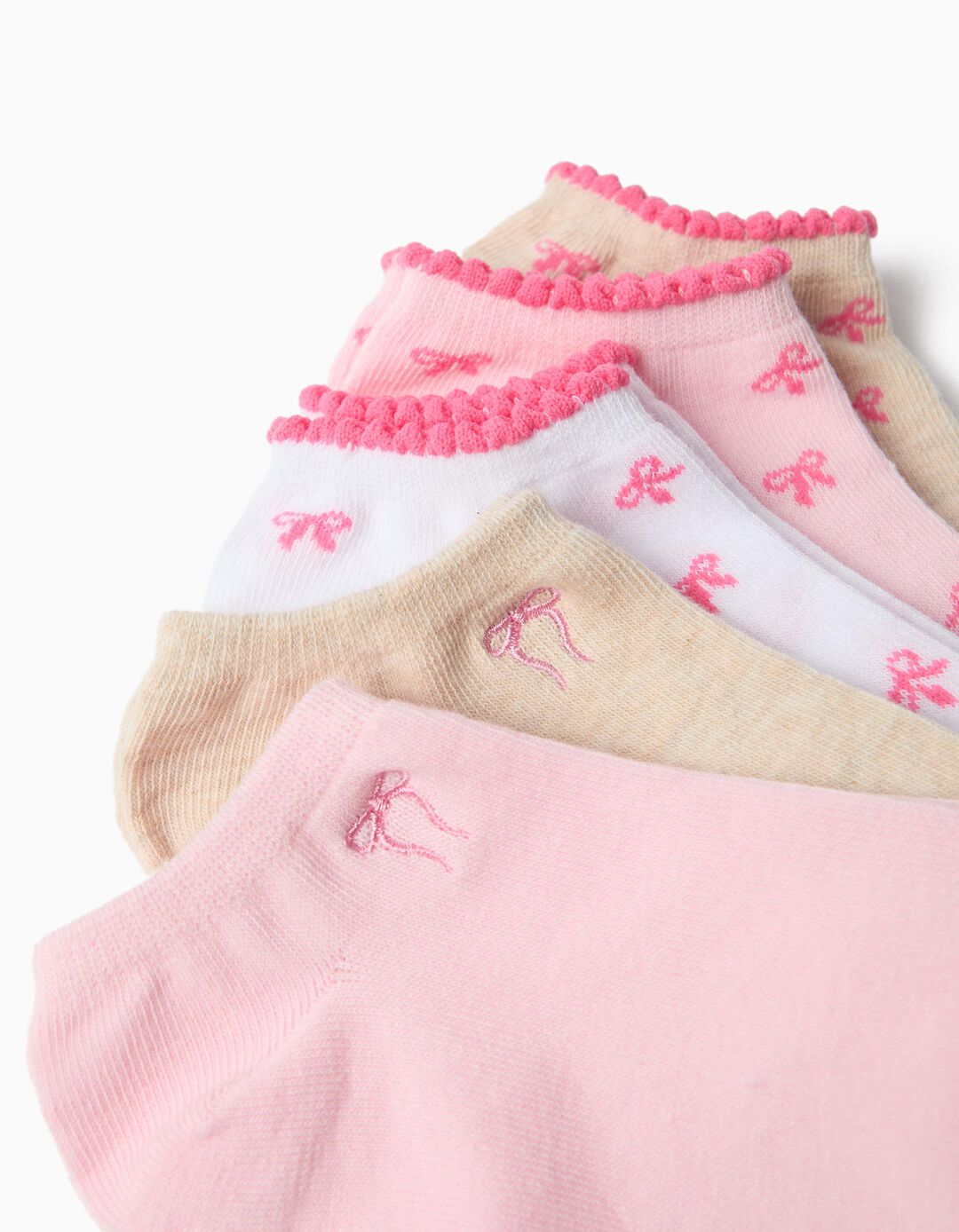 Pack 5 Pares de Meias, Menina, Multicor