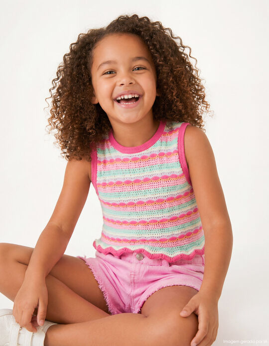 Comprar Online Top Crochet, Menina, Roxo Claro