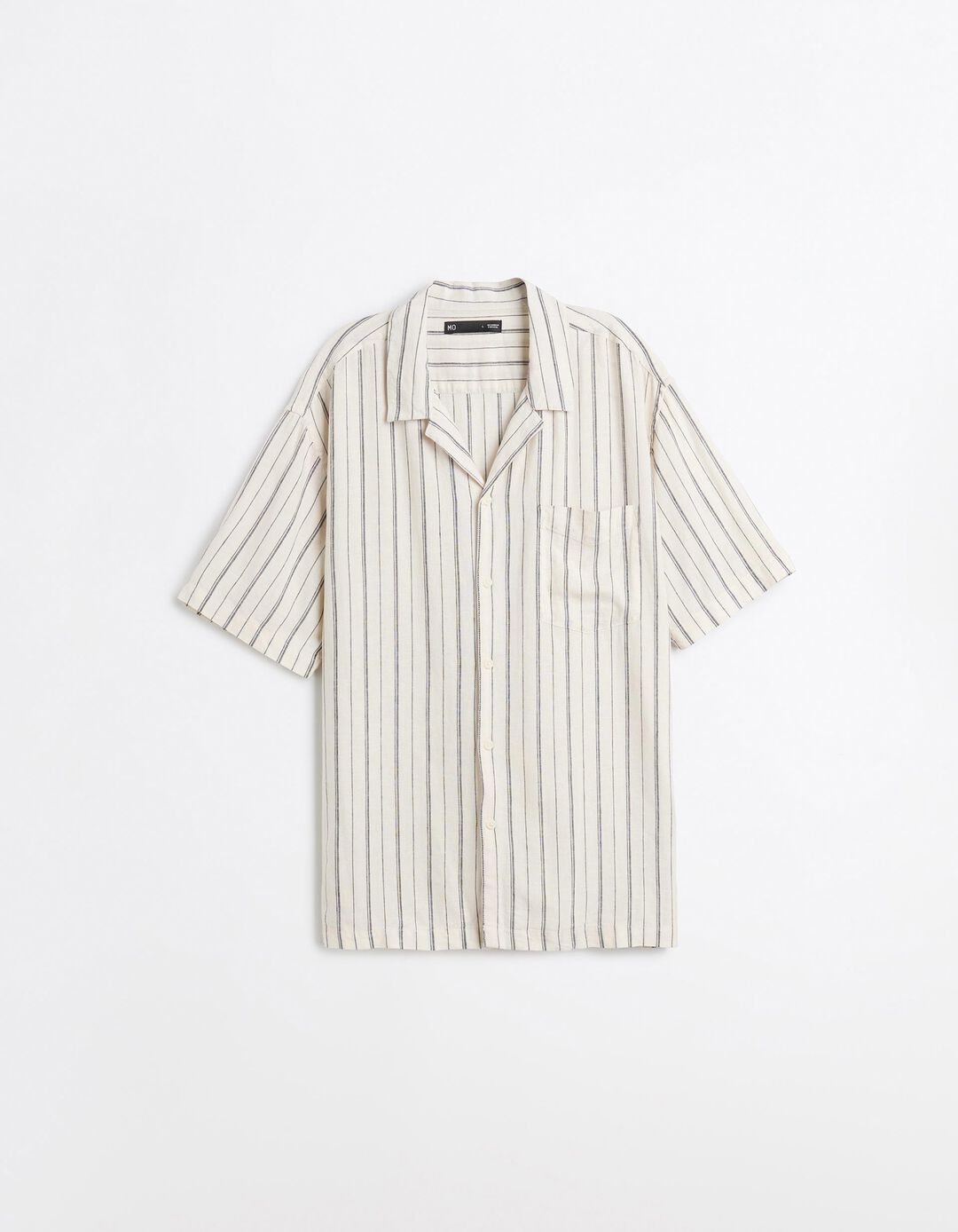 Camisa Com Linho, Homem, Bege Claro