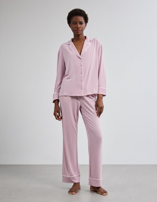 Comprar Online Pijama Camiseiro, Mulher, Rosa Claro