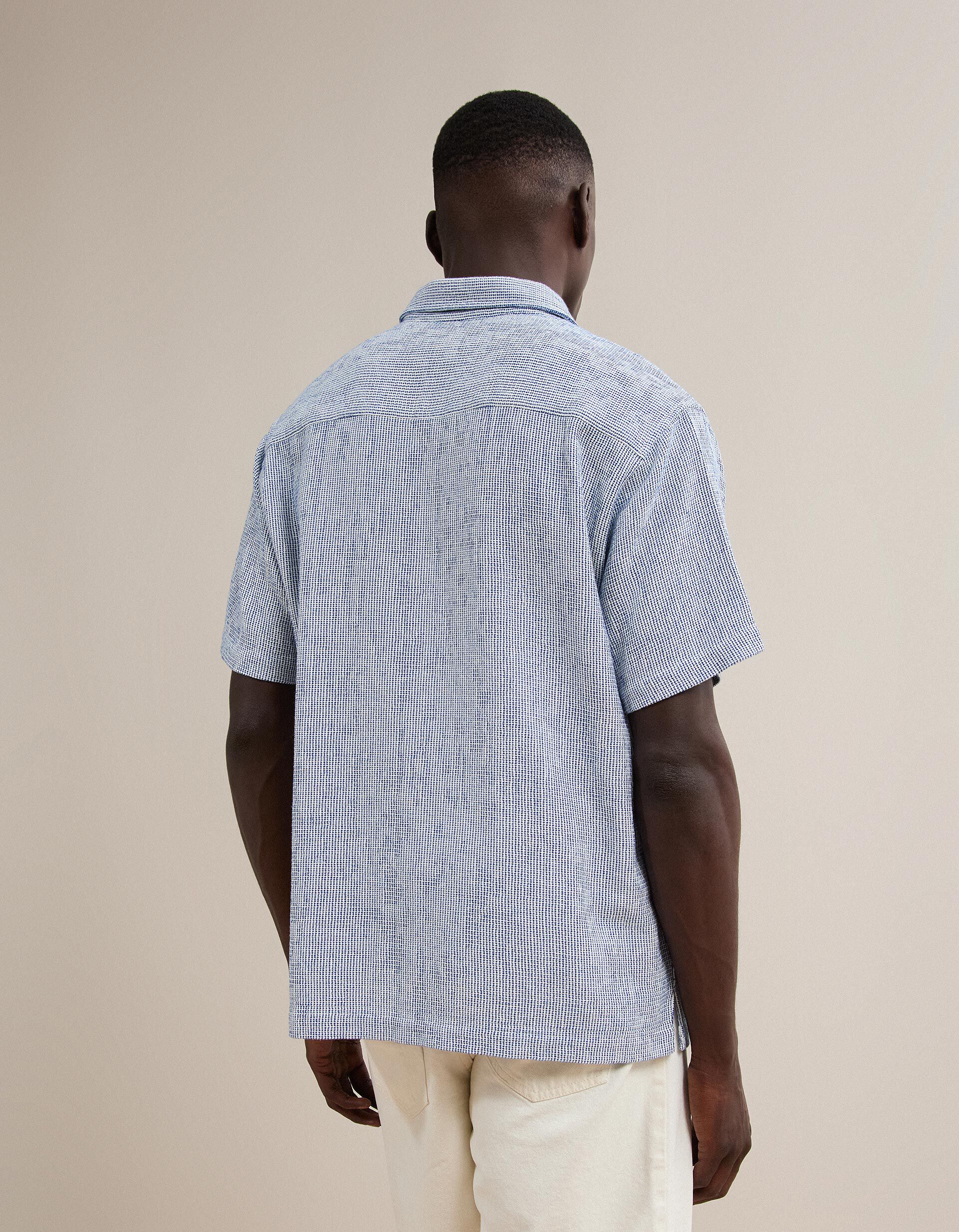 Comprar Online Camisa &Agrave;s Riscas, Homem, Azul Escuro