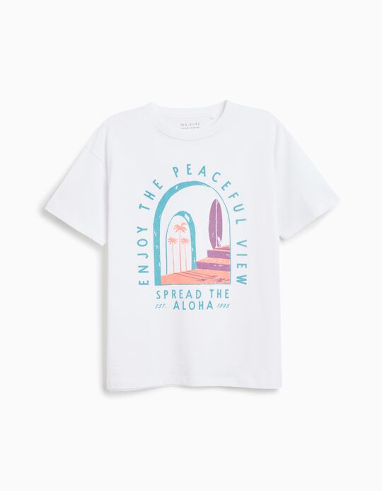 Comprar Online T-shirt Print, Menino, Branco