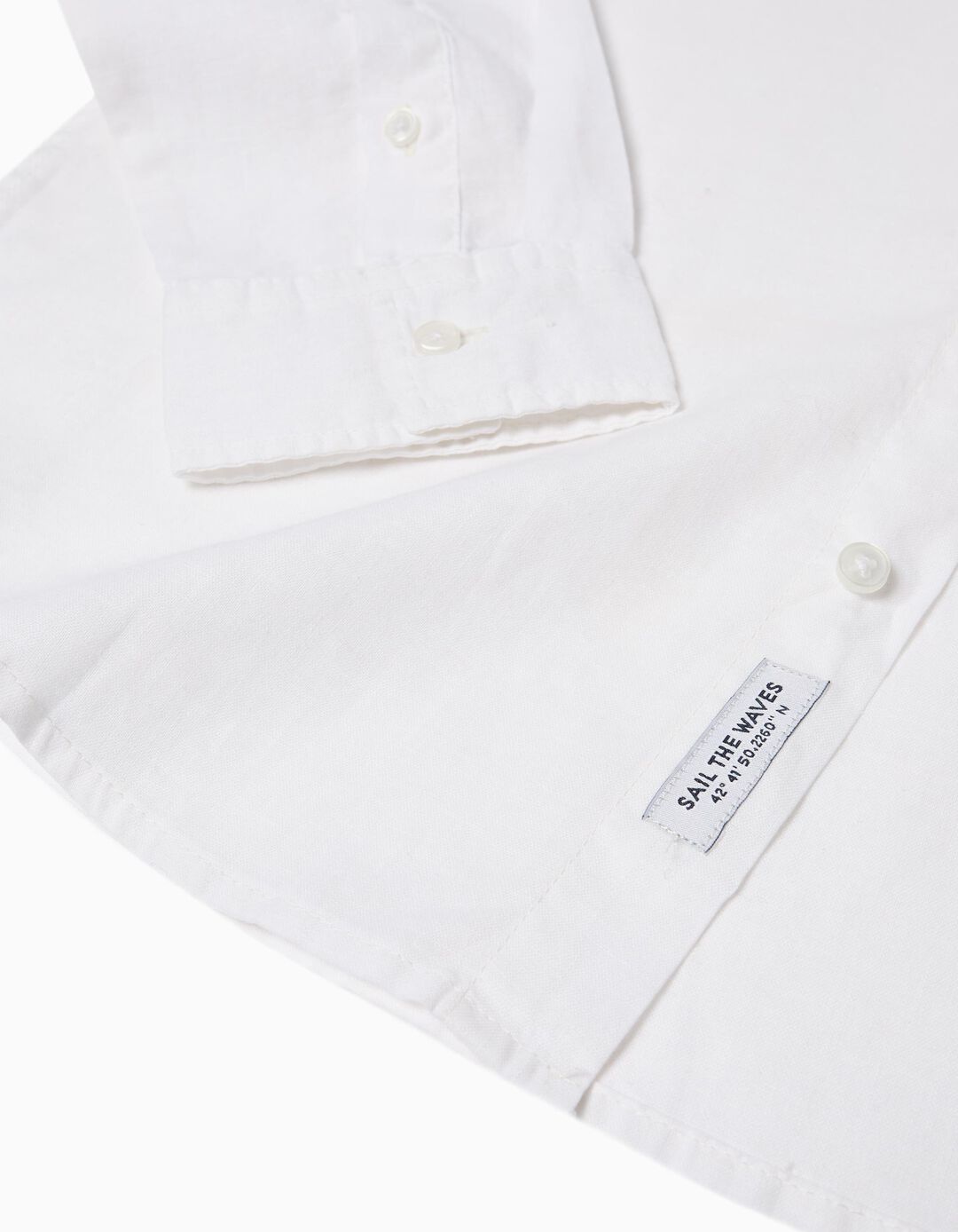 Camisa com Linho, Menino, Branco