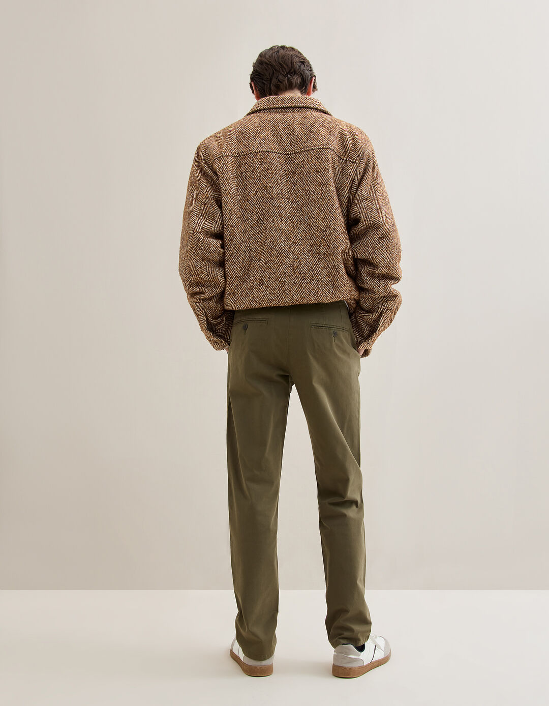 Cal&ccedil;as Chino Slim, Homem, Verde Escuro