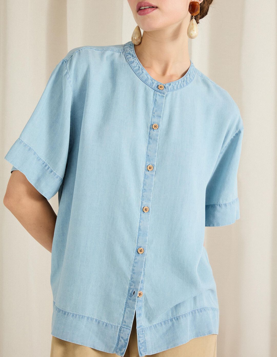 Blusa Liocel, Mulher, Azul Claro 