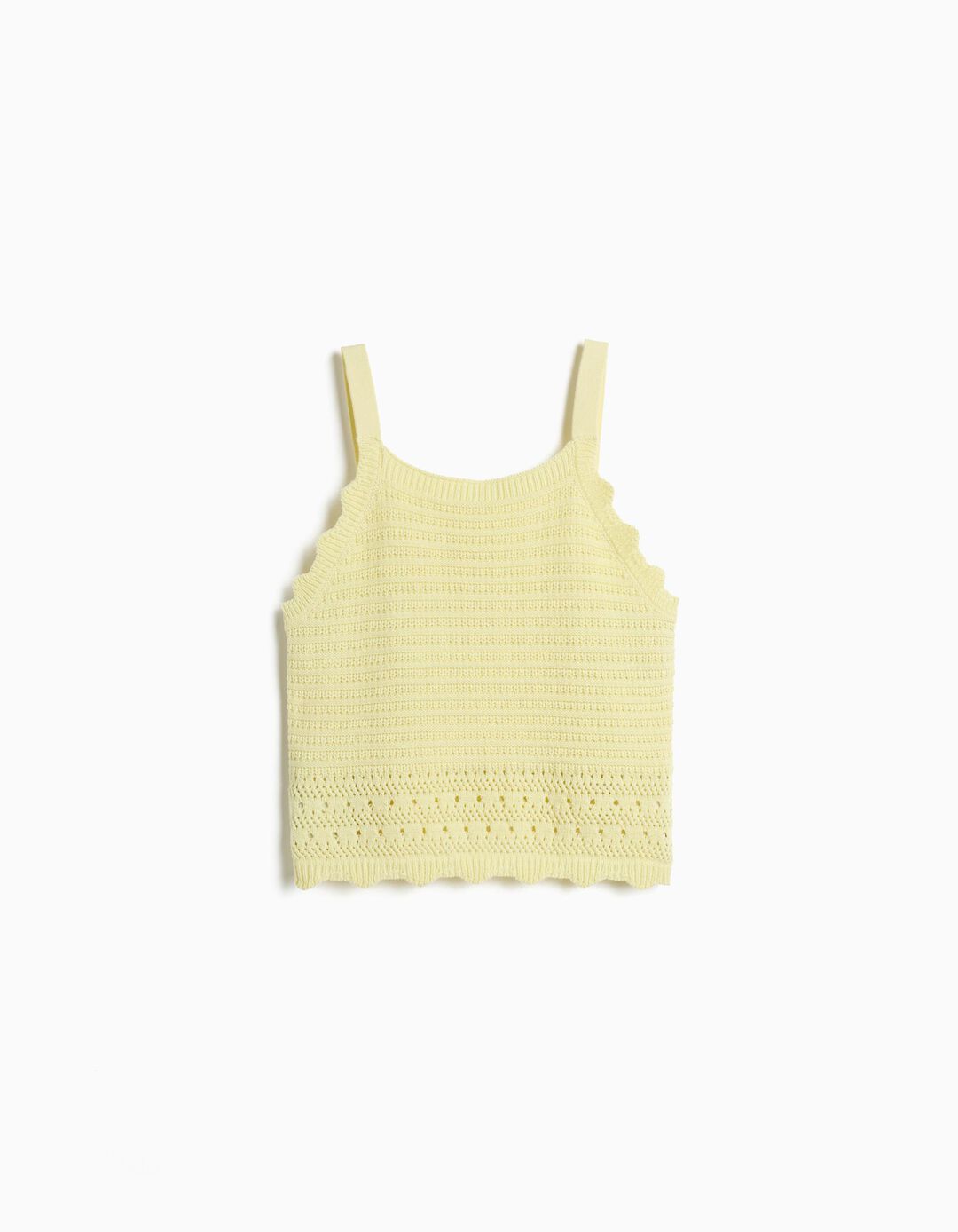 Top Crochet, Menina, Amarelo
