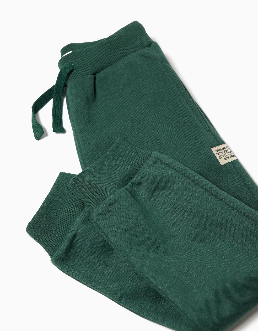 Calças Jogging, Menino, Verde Escuro