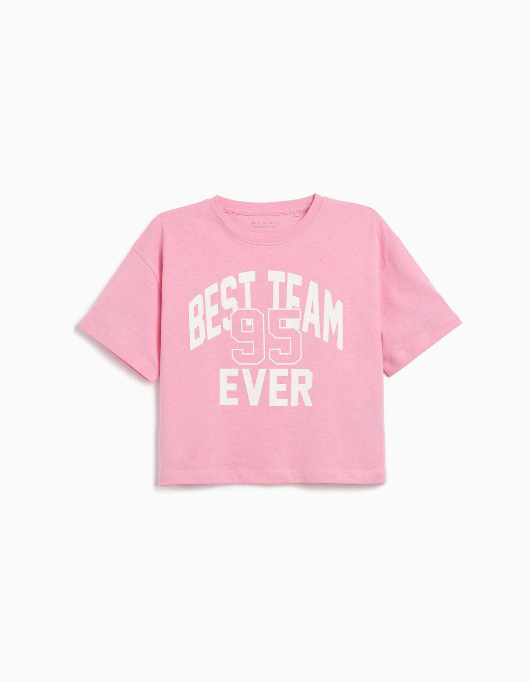 T-shirt Print, Menina, Rosa
