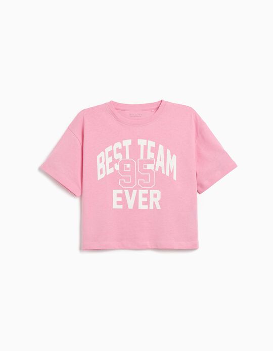 Comprar Online T-shirt Print, Menina, Rosa