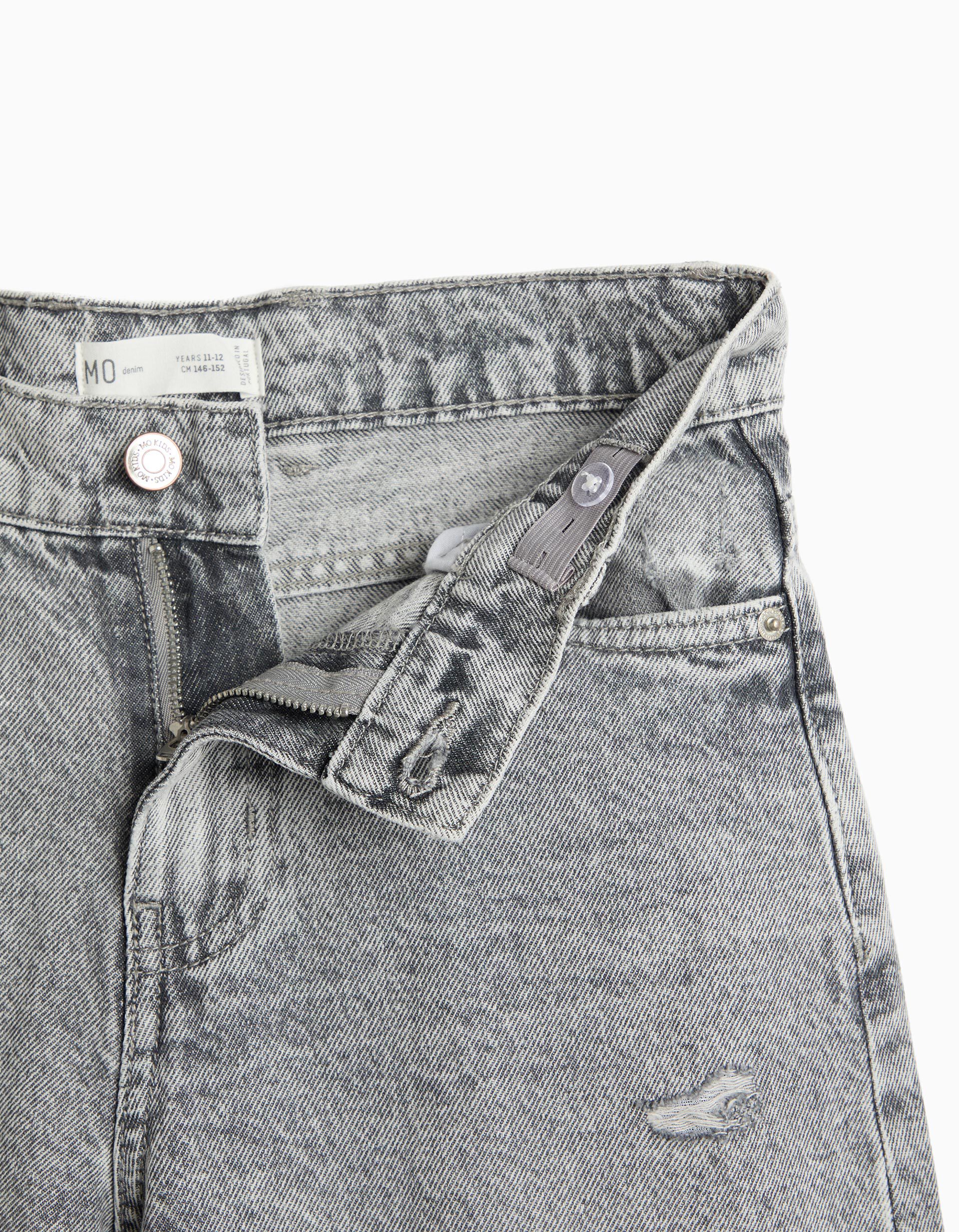 Comprar Online Cal&ccedil;as De Ganga Wide Leg, Menina, Cinzento Claro