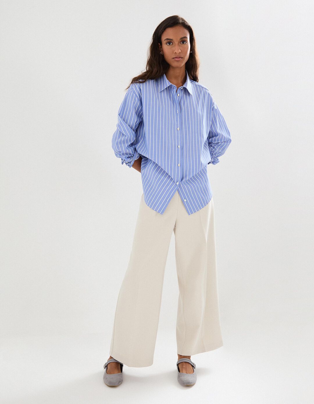Cal&ccedil;as Culotte, Mulher, Bege