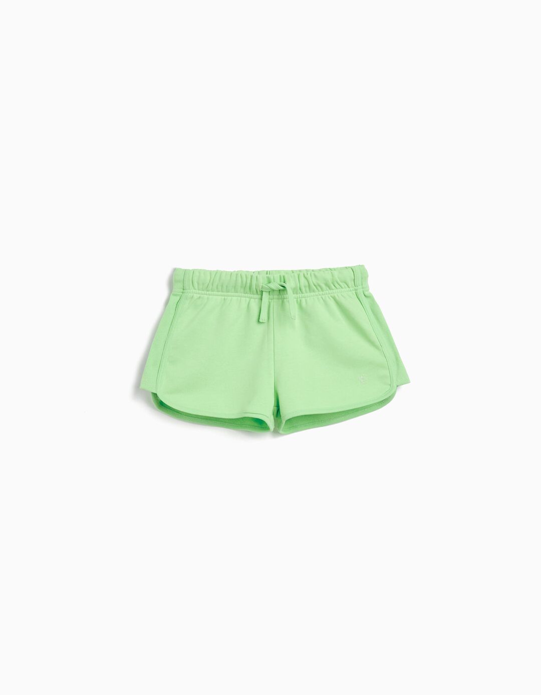 Calções Fleece, Menina, Verde Claro