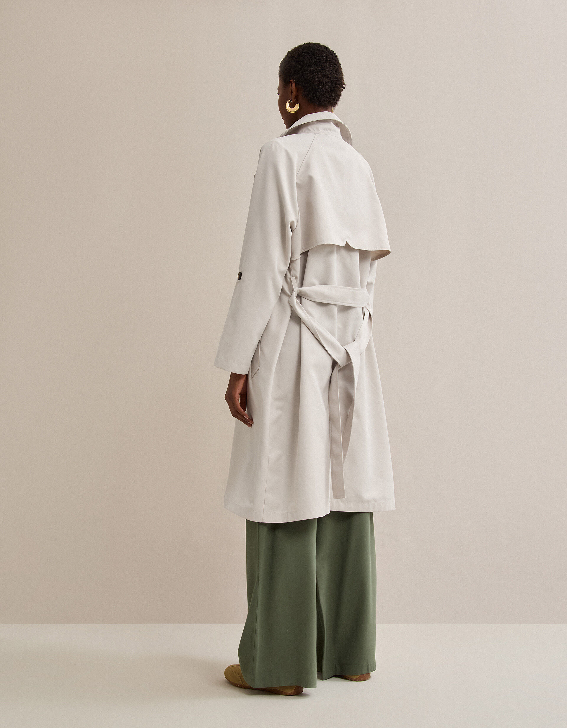 Comprar Online Gabardina, Mulher, Bege