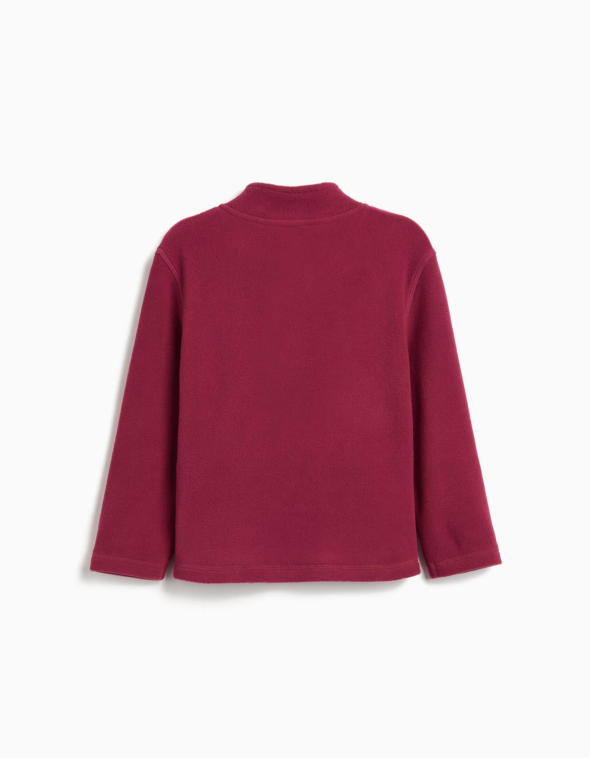 Comprar Online Camisola Polar com Fecho, Menina, Vermelho Escuro 