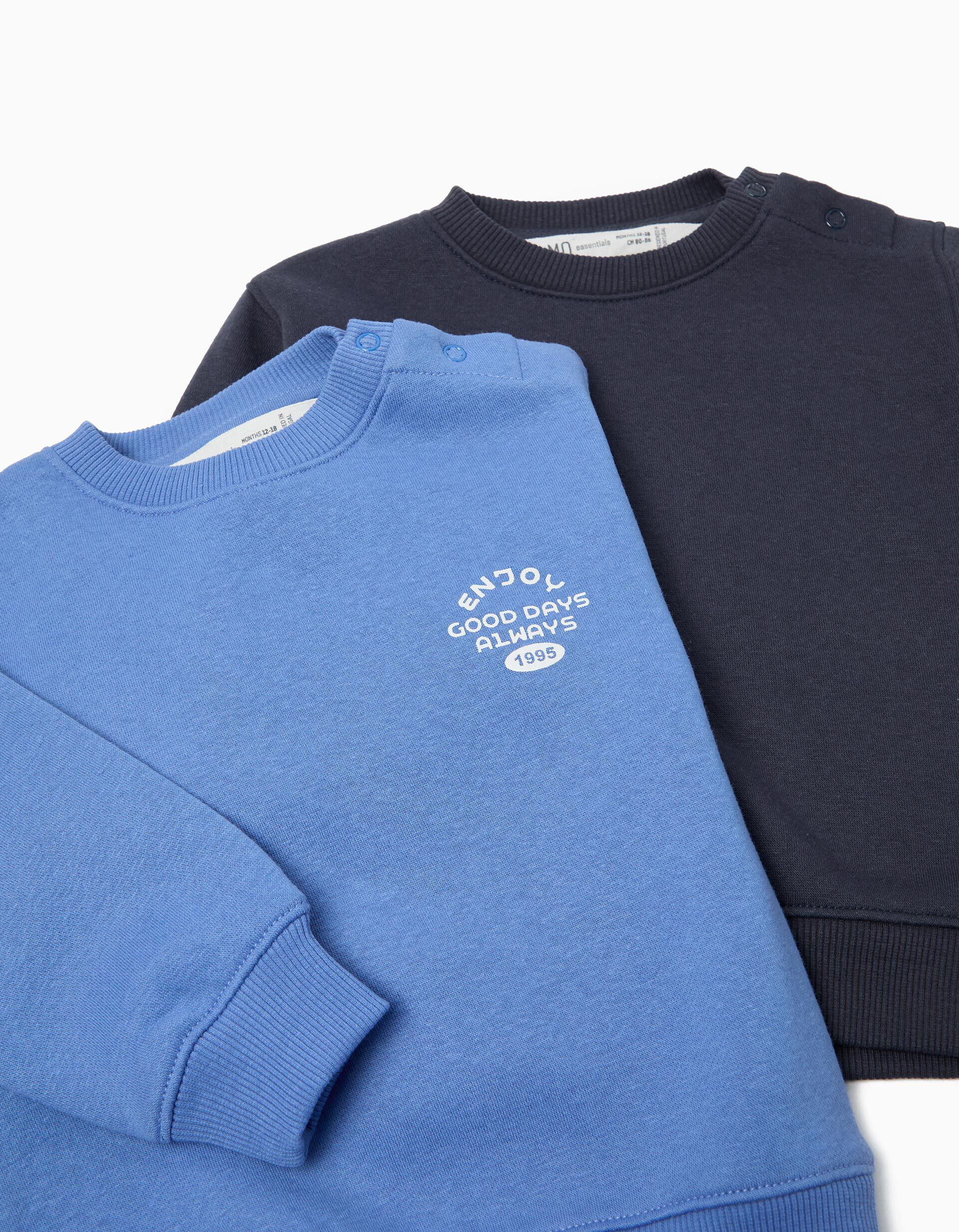 Comprar Online Pack 2 Sweatshirts de Felpa, Menino, Azul