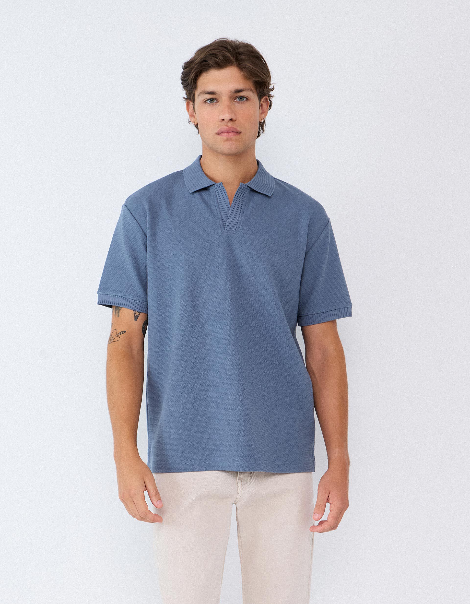 Comprar Online Polo Manga Curta, Homem, Azul