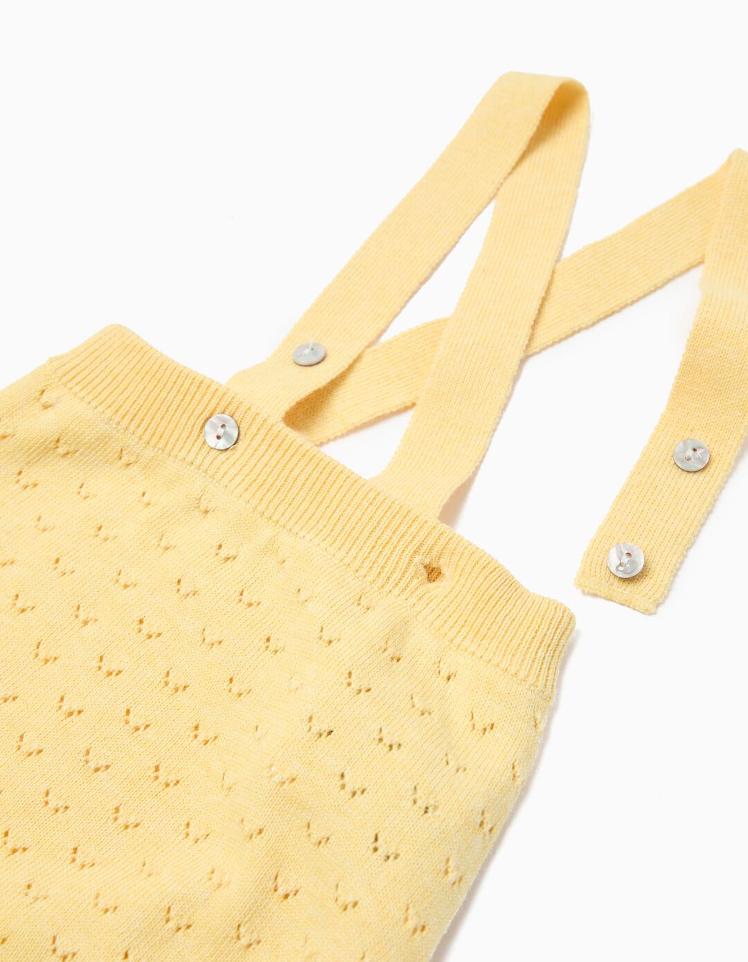 Cal&ccedil;&otilde;es de Malha, Rec&eacute;m-Nascido, Amarelo Claro