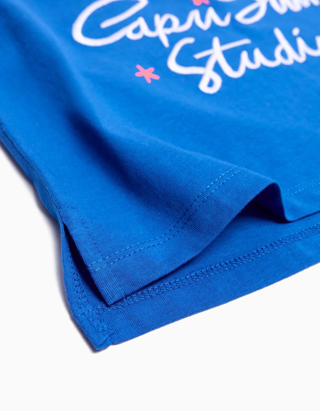 T-shirt, Menina, Azul 