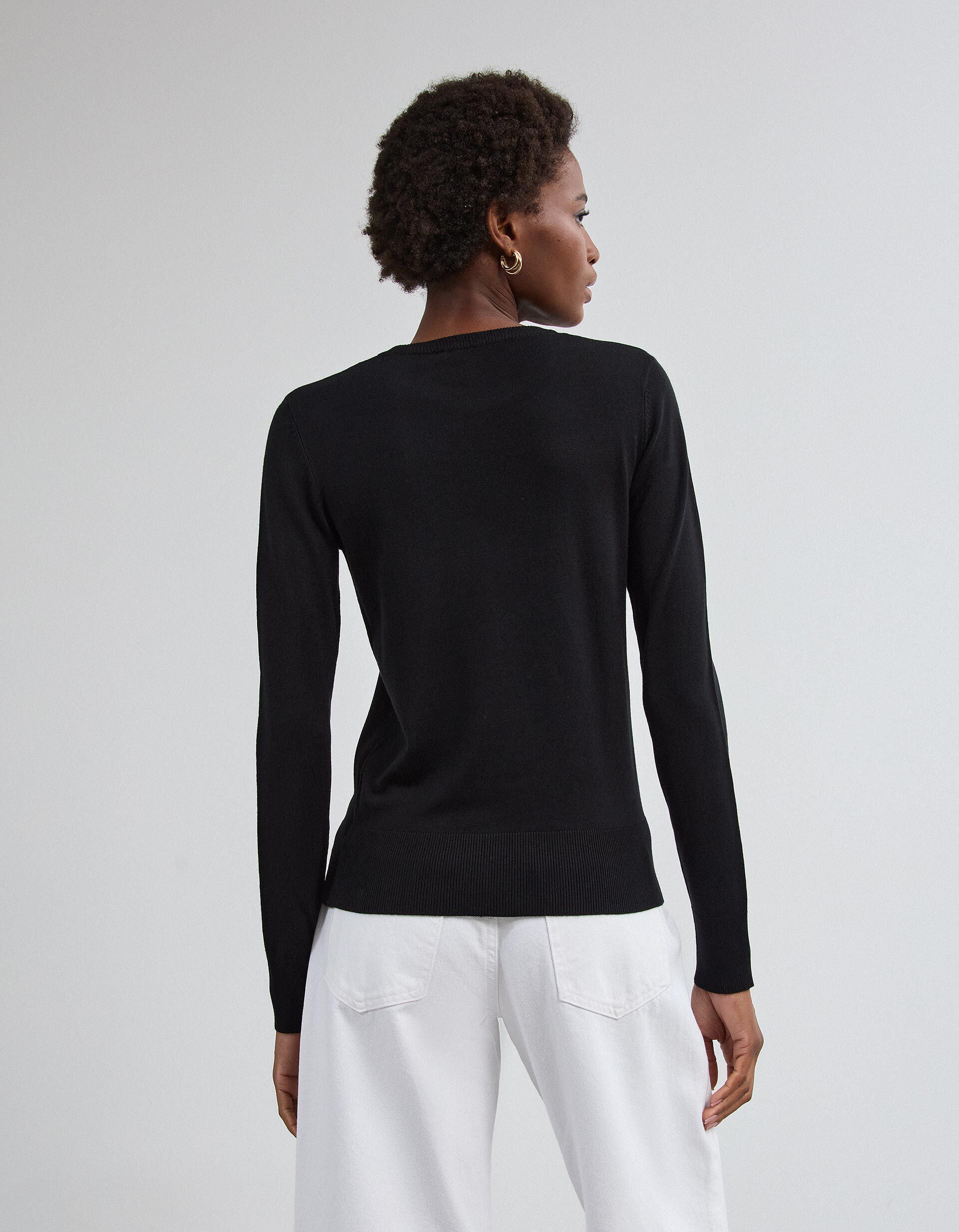 Comprar Online Camisola Tricotada, Mulher, Preto
