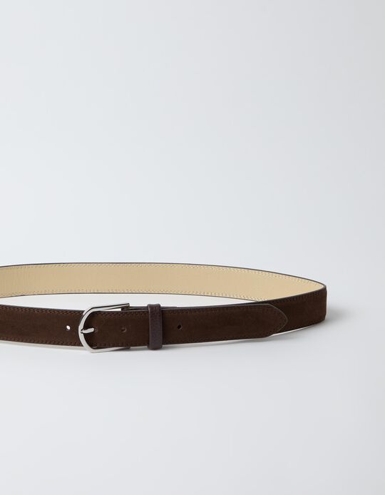Comprar Online Cinto Com Pesponto, Homem, Castanho