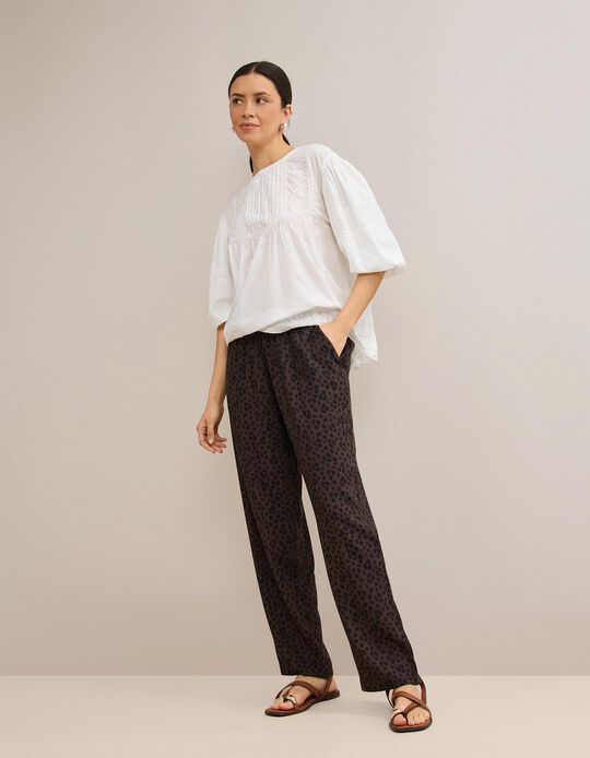 Comprar Online Cal&ccedil;as Fluidas, Mulher, Castanho Escuro