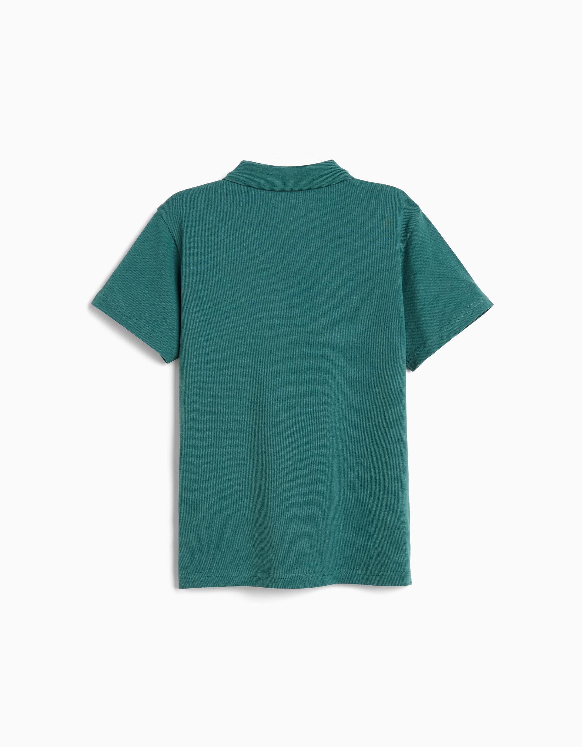 Comprar Online Polo Piquet, Menino, Verde Escuro