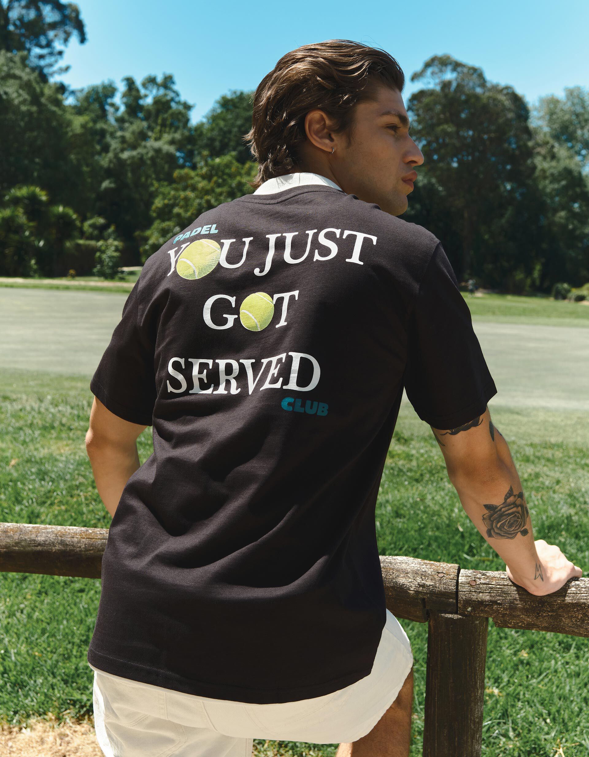 Comprar Online T-shirt Jersey Estampada, Homem, Preto