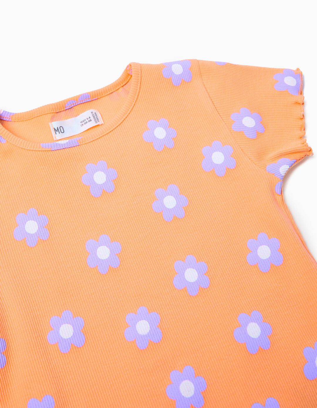 T-shirt, Menina, Laranja Claro