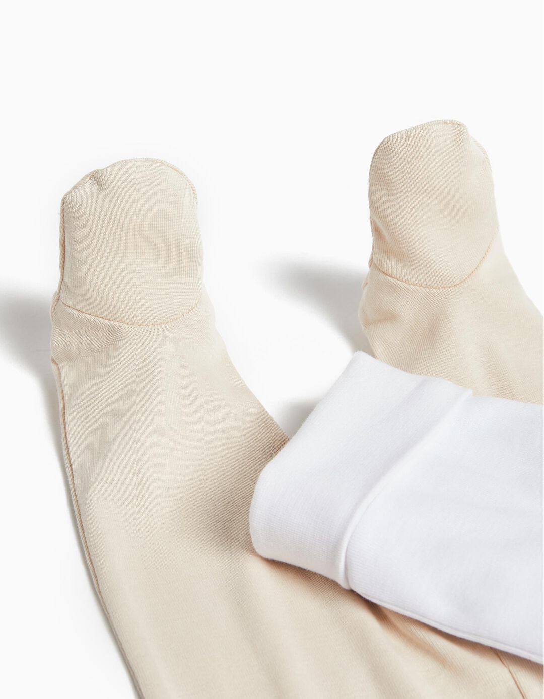 Pack 2 Calças com Pés, Bebé, Multicor