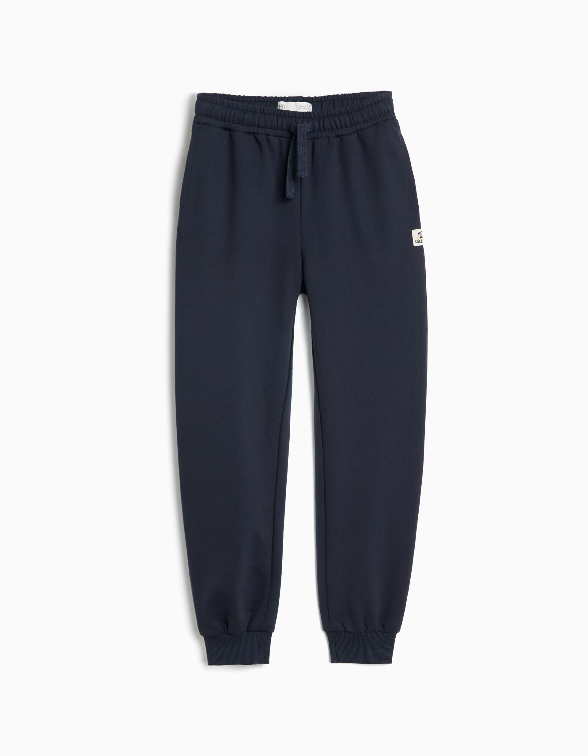 Comprar Online Cal&ccedil;as Jogger De Felpa, Menino, Azul Escuro