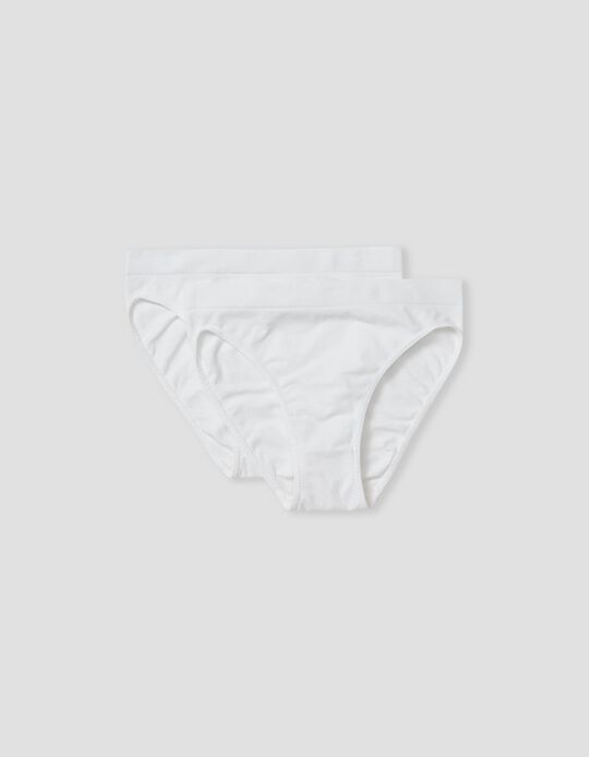 Comprar Online Pack 2 Cuecas sem Costuras, Mulher, Branco