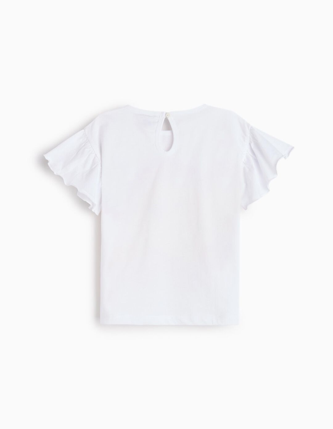 T-shirt 'Smiley World', Menina, Branco