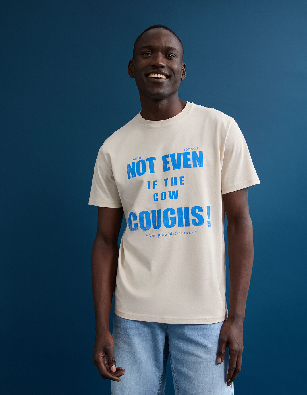 T-shirt 'Native Enthusiasm', Homem, Bege